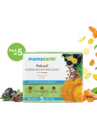 Mamaearth Natural Nourishing Bathing Soap, Pack of 5 (75g Each), Sulfate Free Soap